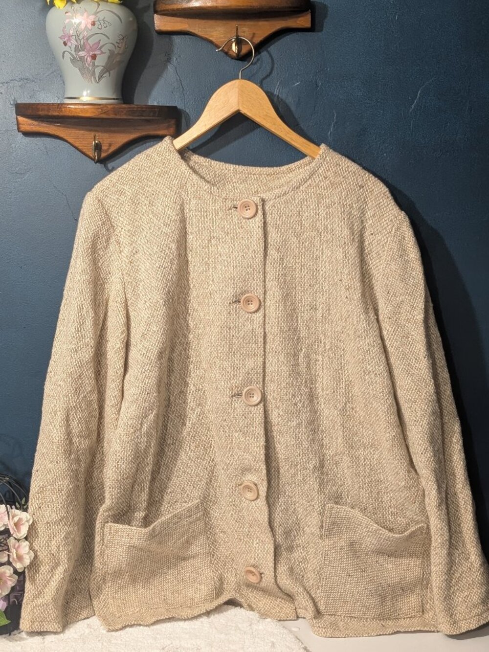 Vintage Boyne Valley Weavers Irish Wool Jacket Large